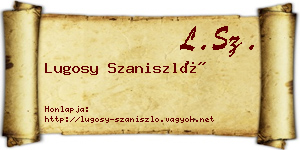 Lugosy Szaniszló névjegykártya